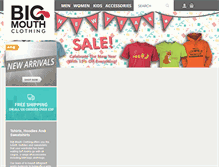 Tablet Screenshot of bigmouthclothing.com